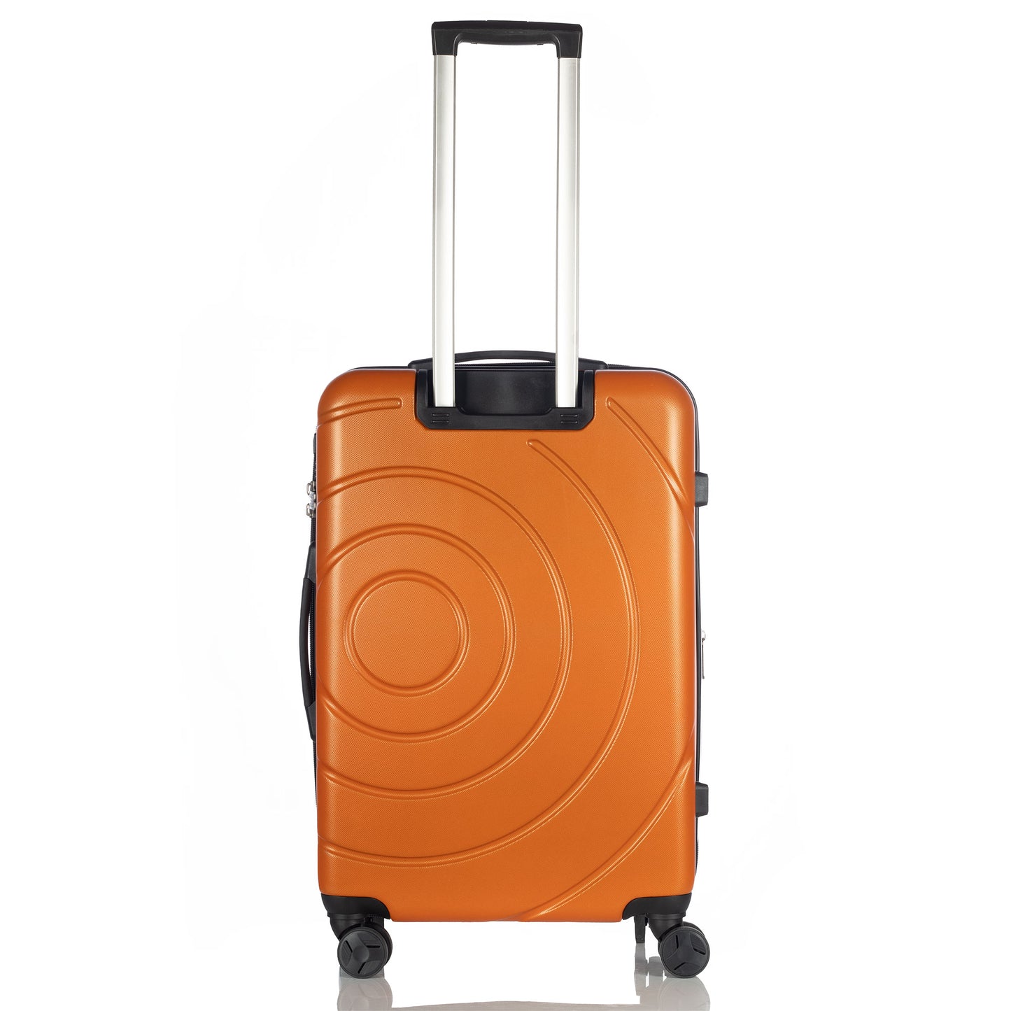 Hardhead Luggage 3 pieces set (20/24/28") Eco Hardside Travel Suitcase with 4 360 Wheels Lock Included, Orange