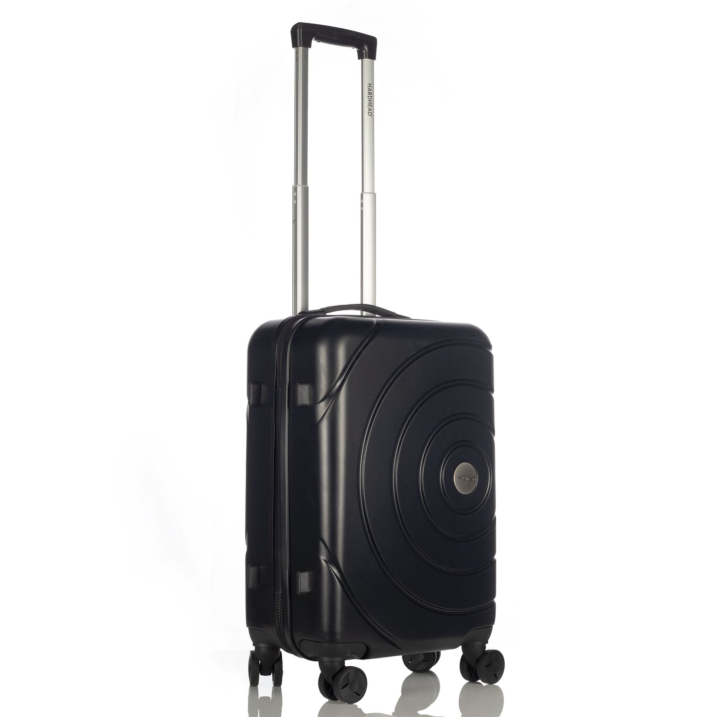Hardhead Luggage 3 pieces set (20/24/28") Eco Hardside Travel Suitcase with 4 360 Wheels Lock Included, Black
