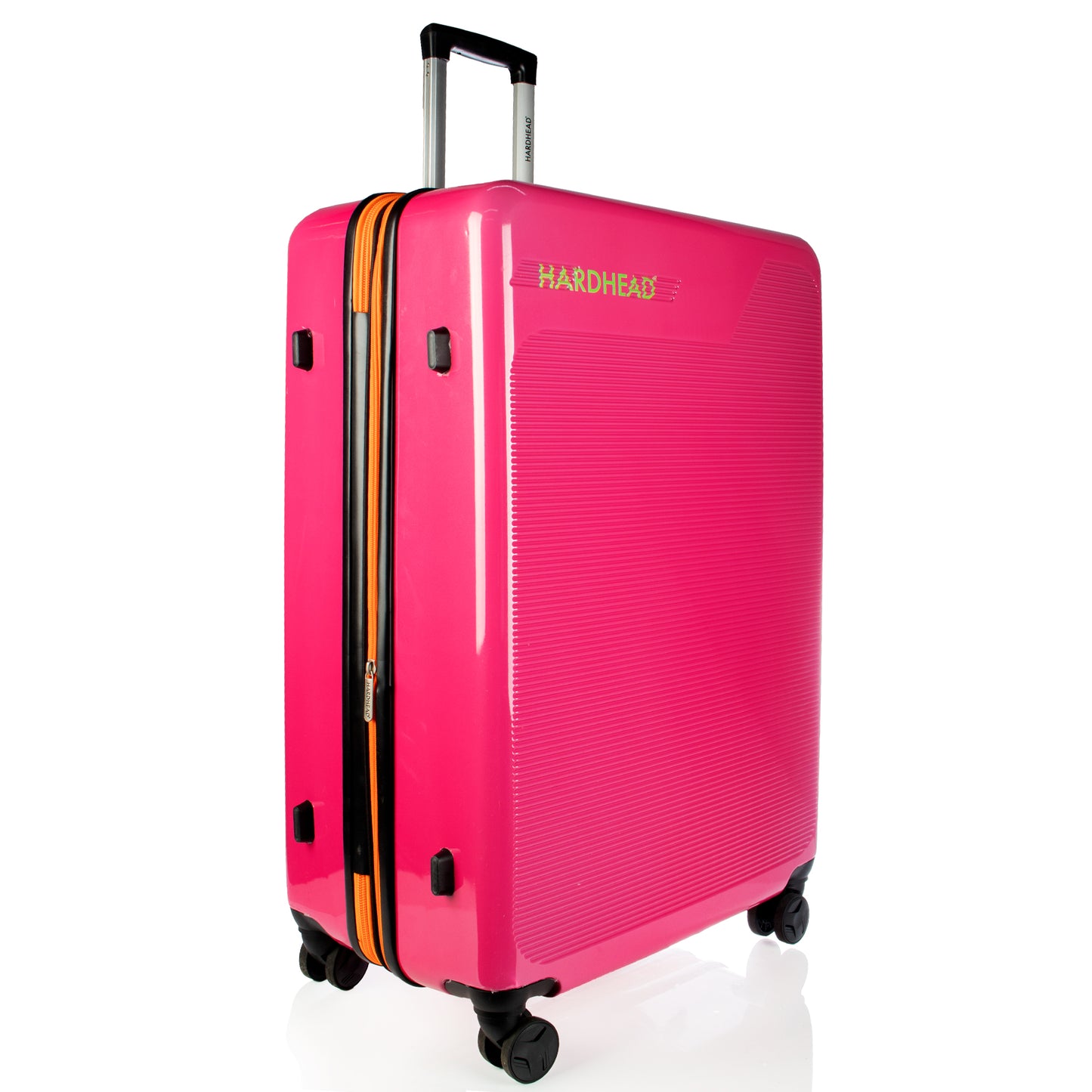 Hardhead Luggage (22/26/30") Boost Hardside Travel Suitcase with 4 360 Wheels TSA Lock Included, Pink