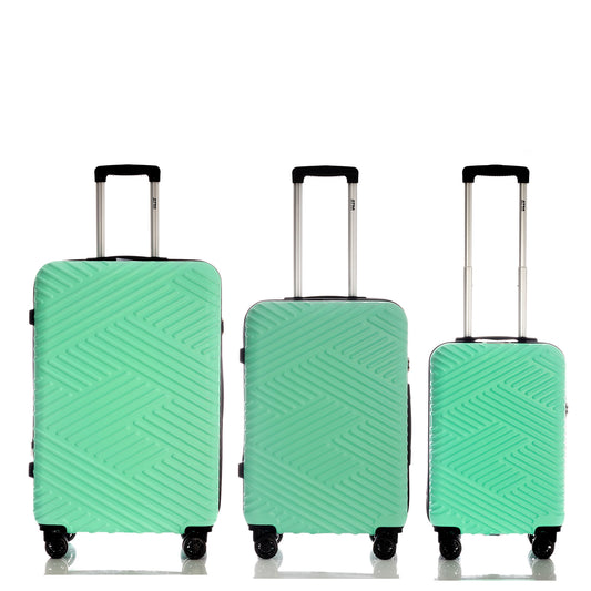 ATM 3 Pieces Set Luggage (20/24/28") Lock Spinner Neon Collection Turquoise