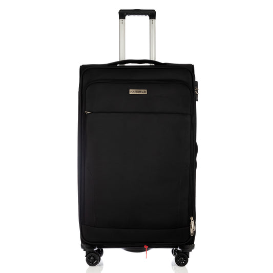 Hardhead Luggage (18/20/26/30") Suitcase Lock Spinner Soft In Heaven Collection Black