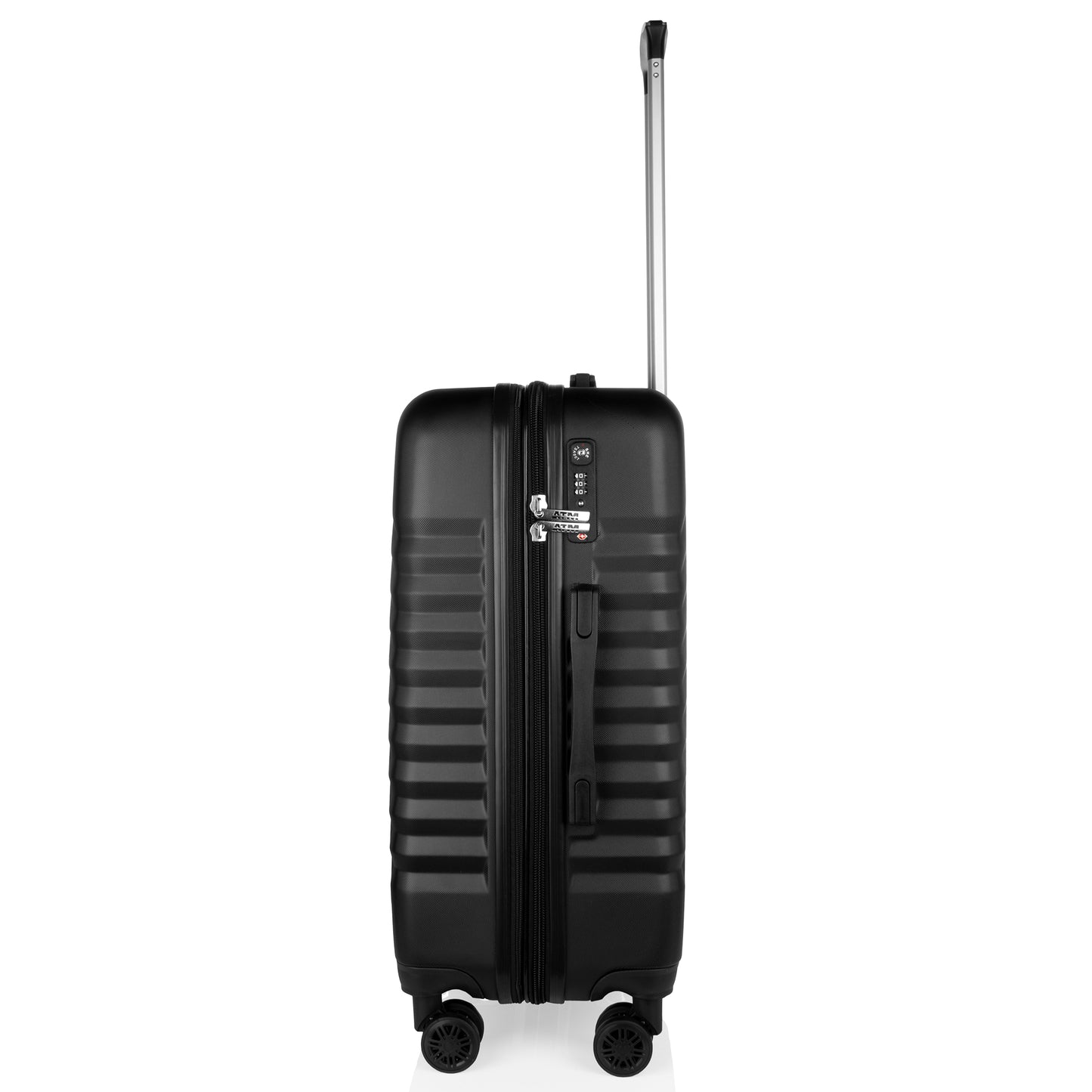 ATM Luggage 3 Piece Set (20/24/28") Suitcase Lock Spinner Hardshell Core Collection Black