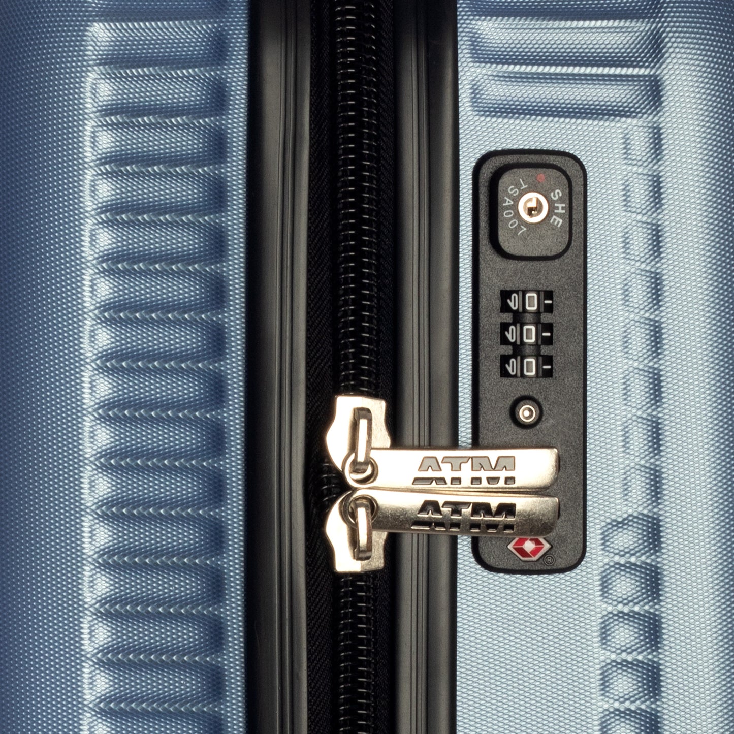 ATM Luggage 4 Piece Set (18/22/26/30") Suitcase Lock Spinner Hardshell Vita Collection Blue