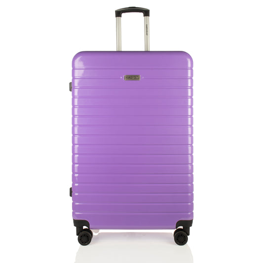 Hardhead Luggage (18/20/24/28") Suitcase Lock Spinner Hardshell Blaze Collection Purple