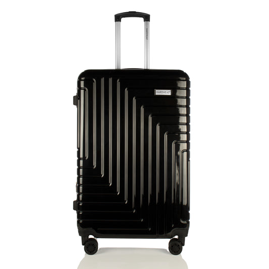 Hardhead Luggage (20/24/28") Suitcase Lock Spinner Hardshell Sara Collection Black