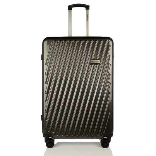 Hardhead Luggage (21/25/29") Suitcase Lock Spinner Hardshell Denisse Collection Black