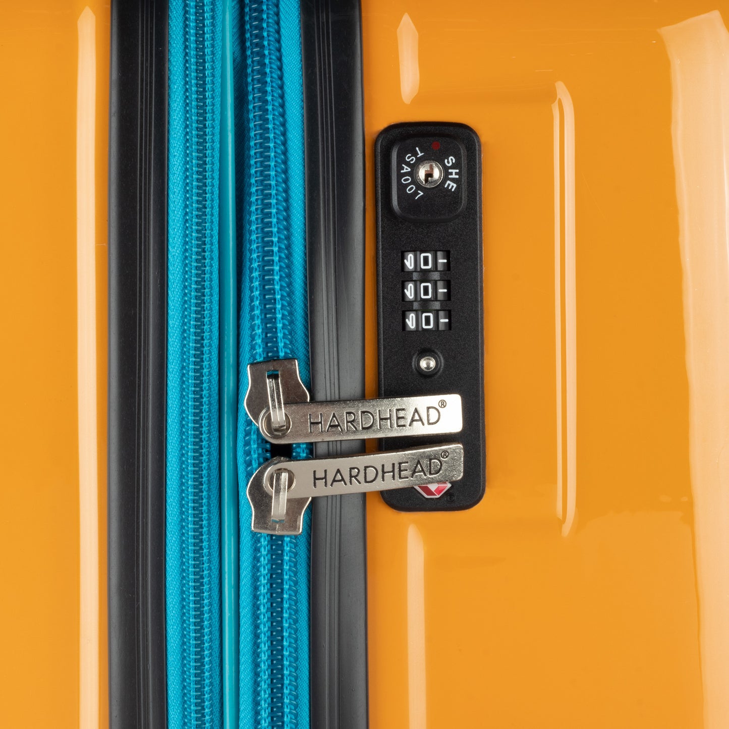 Hardhead Luggage (21/25/29") Suitcase Lock Spinner Hardshell Denisse Collection Orange