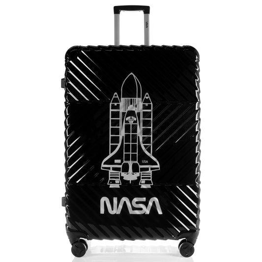 Hardhead Luggage (21/25/29") Suitcase Lock Spinner Hardshell Space Shuttle Collection Black