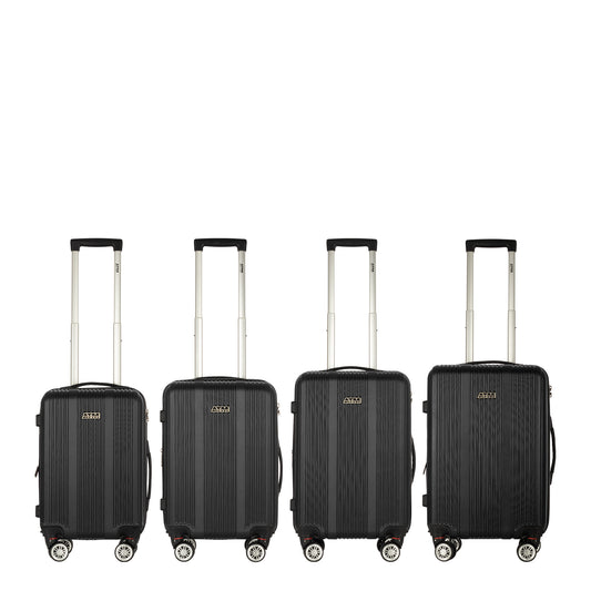 Hardhead Luggage 4 Piece Set (18/19/20/21")  Tactic Collection Black For Airplane Cabin