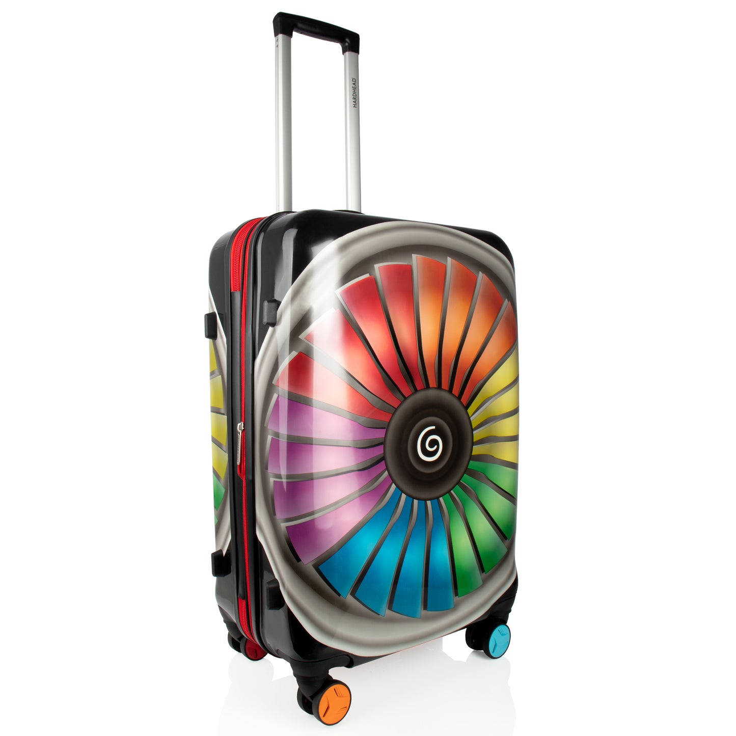 Hardhead Luggage 3 Piece Set (20/24/28") Suitcase Lock Spinner Hardshell Engine Collection Rainbow
