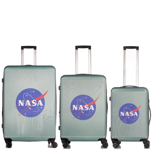 Set NASA JFK Gris Juego de maletas de 3 piezas (29"/25"/21") 