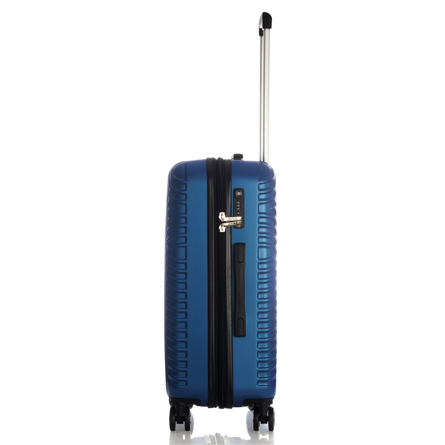 ATM Juego de 3 piezas de equipaje (20/24/28") Lock Spinner Colección Neon Azul